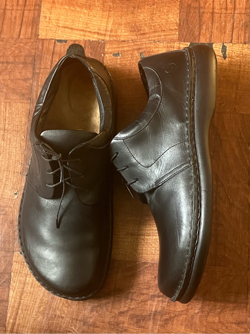 Birkenstocks Footprints Corvallis Black Leather Oxford’s Lace Up Loafers Size 13